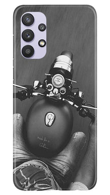 Royal Enfield Mobile Back Case for Samsung Galaxy A32 (Design - 382)