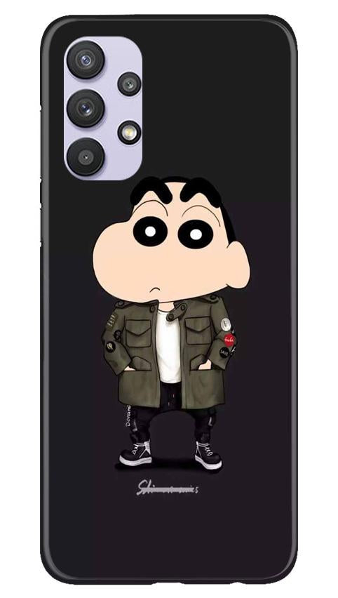 Shin Chan Mobile Back Case for Samsung Galaxy A32 (Design - 391)