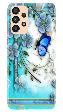 Blue Butterfly Mobile Back Case for Samsung Galaxy A33 5G (Design - 21)