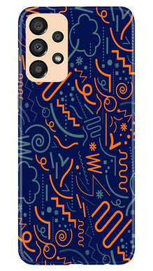 Line Art Baground Mobile Back Case for Samsung Galaxy A33 5G (Design - 26)