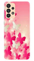 White Pick Butterflies Case for Samsung Galaxy A33 5G