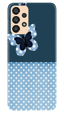 White dots Butterfly Mobile Back Case for Samsung Galaxy A33 5G (Design - 31)