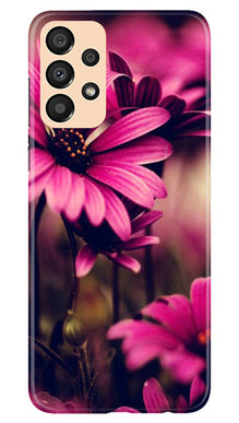 Purple Daisy Mobile Back Case for Samsung Galaxy A33 5G (Design - 65)
