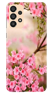 Pink flowers Mobile Back Case for Samsung Galaxy A33 5G (Design - 69)