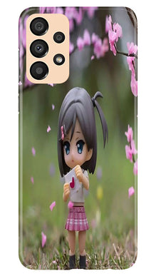 Cute Girl Mobile Back Case for Samsung Galaxy A33 5G (Design - 92)