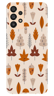 Leaf Pattern Art Mobile Back Case for Samsung Galaxy A33 5G  (Design - 132)