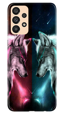Wolf fight Mobile Back Case for Samsung Galaxy A33 5G (Design - 190)