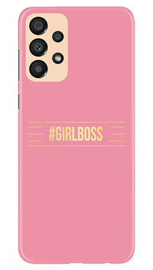 Girl Boss Pink Mobile Back Case for Samsung Galaxy A33 5G (Design - 232)