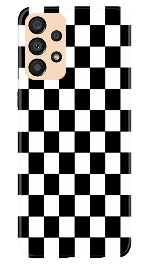Black White Boxes Mobile Back Case for Samsung Galaxy A33 5G (Design - 331)