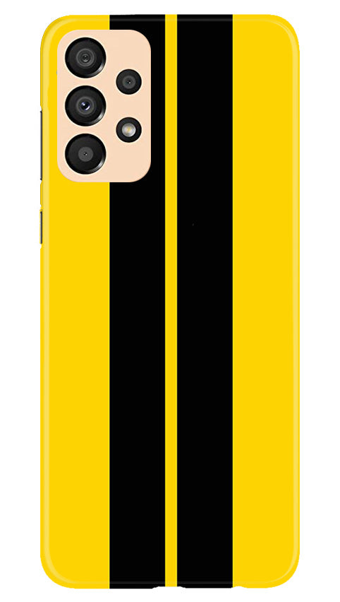 Black Yellow Pattern Mobile Back Case for Samsung Galaxy A33 5G (Design - 336)