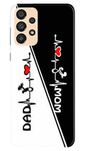 Love Mom Dad Mobile Back Case for Samsung Galaxy A33 5G (Design - 344)