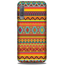Zigzag line pattern Mobile Back Case for Galaxy A50 (Design - 4)