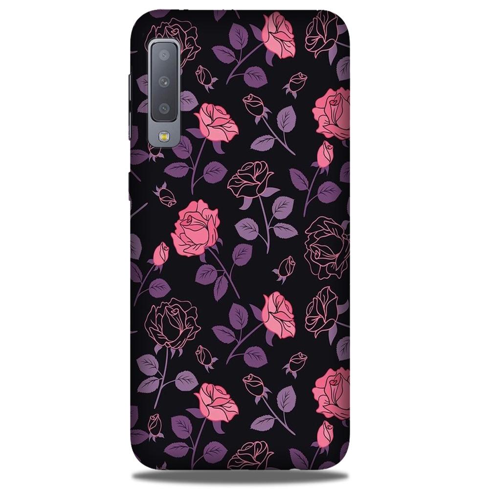 Rose Black Background Case for Galaxy A50