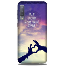 Fall in love Mobile Back Case for Galaxy A50 (Design - 50)