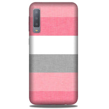 Pink white pattern Mobile Back Case for Galaxy A50 (Design - 55)