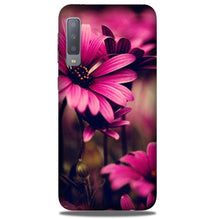 Purple Daisy Mobile Back Case for Galaxy A50 (Design - 65)