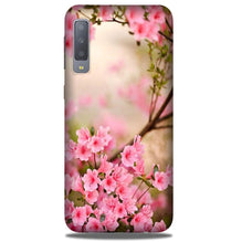 Pink flowers Mobile Back Case for Galaxy A50 (Design - 69)