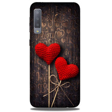 Red Hearts Mobile Back Case for Galaxy A50 (Design - 80)