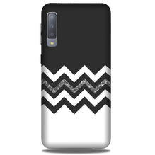 Black white Pattern2Mobile Back Case for Galaxy A50 (Design - 83)
