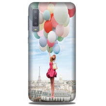 Girl with Baloon Mobile Back Case for Galaxy A50 (Design - 84)