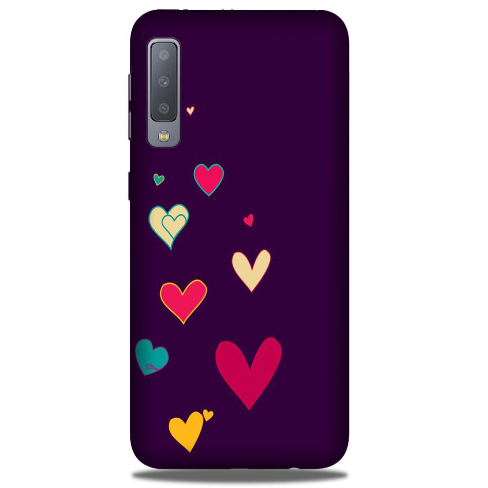 Purple Background Case for Samsung A50  (Design - 107)