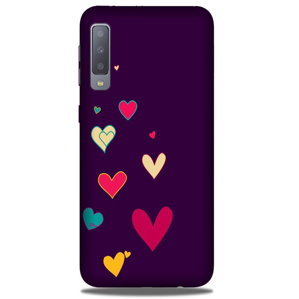 Purple Background Case for Galaxy A50  (Design - 107)