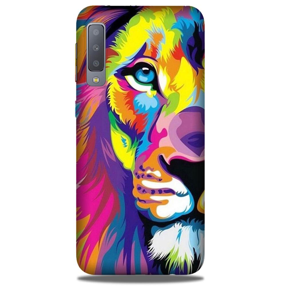 Colorful Lion Case for Samsung A50  (Design - 110)