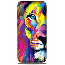Colorful Lion Mobile Back Case for Galaxy A50  (Design - 110)