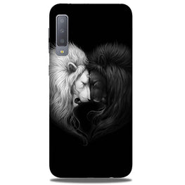 Dark White Lion Case for Galaxy A50(Design - 140)