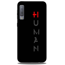 Human Mobile Back Case for Galaxy A50  (Design - 141)