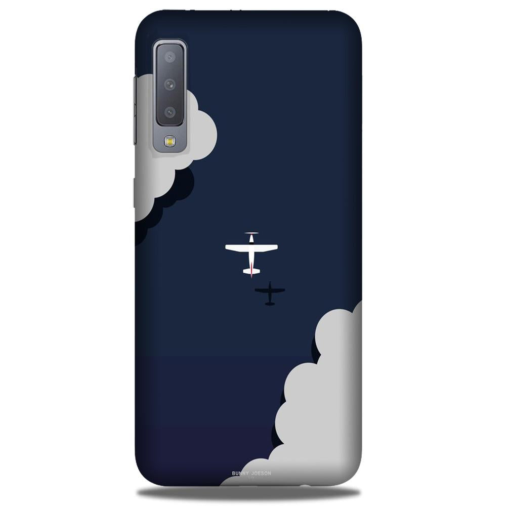 Clouds Plane Case for Samsung A50 (Design - 196)