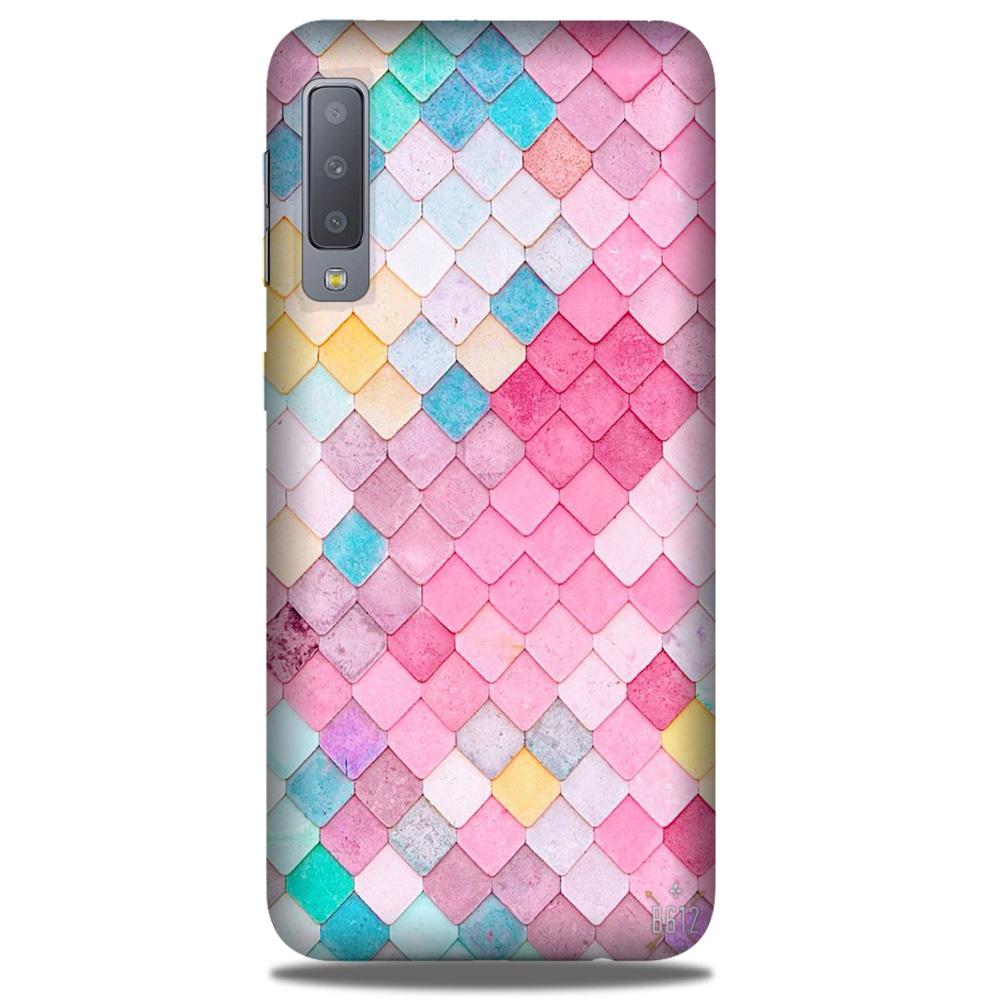Pink Pattern Case for Galaxy A50 (Design No. 215)
