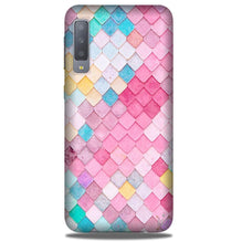 Pink Pattern Mobile Back Case for Galaxy A50 (Design - 215)