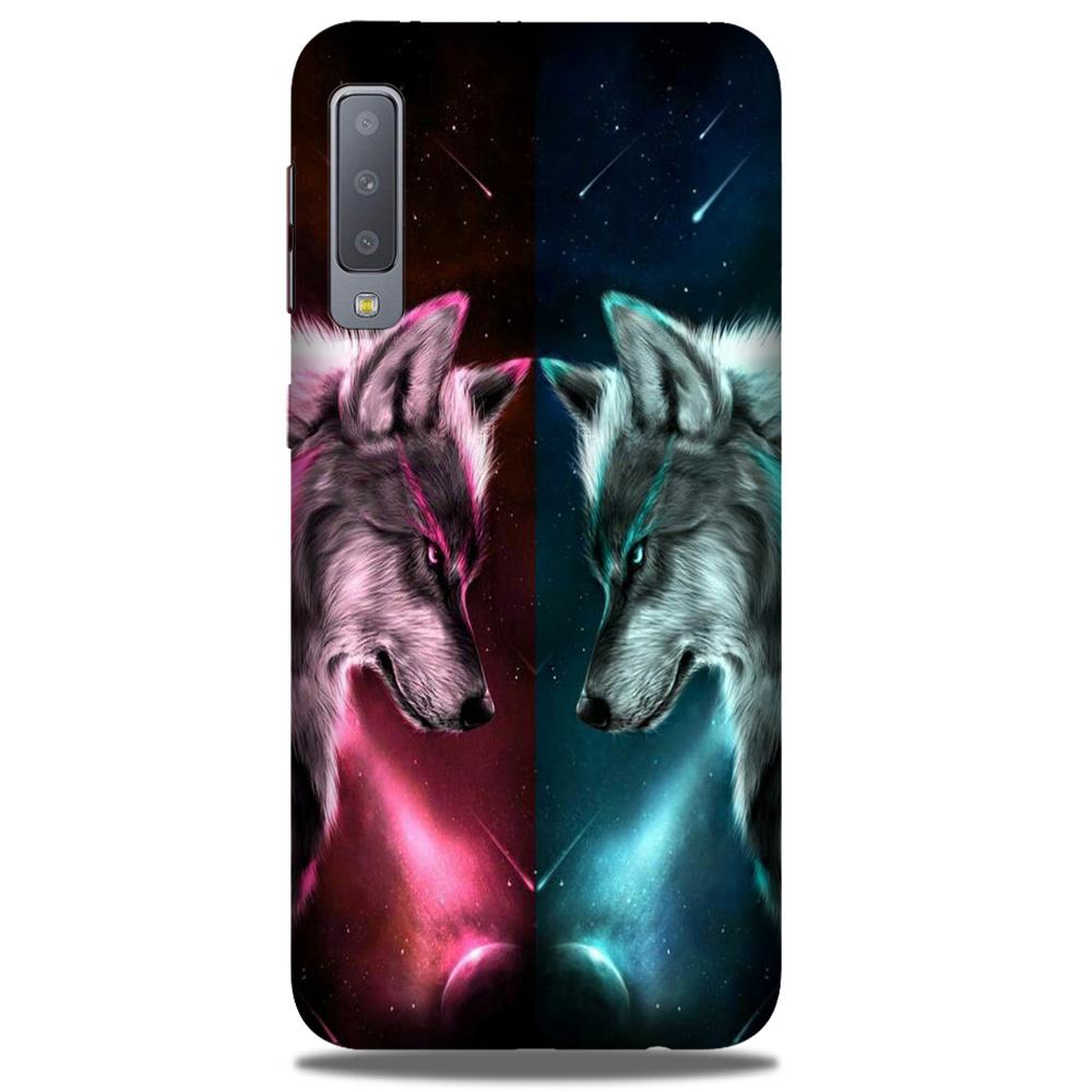 Wolf fight Case for Galaxy A50 (Design No. 221)