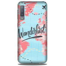 Wonderlust Travel Mobile Back Case for Galaxy A50 (Design - 223)