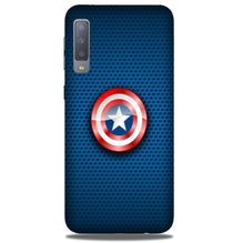 Captain America Shield Mobile Back Case for Galaxy A50 (Design - 253)