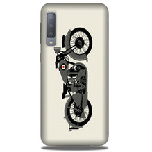 MotorCycle Mobile Back Case for Galaxy A50 (Design - 259)