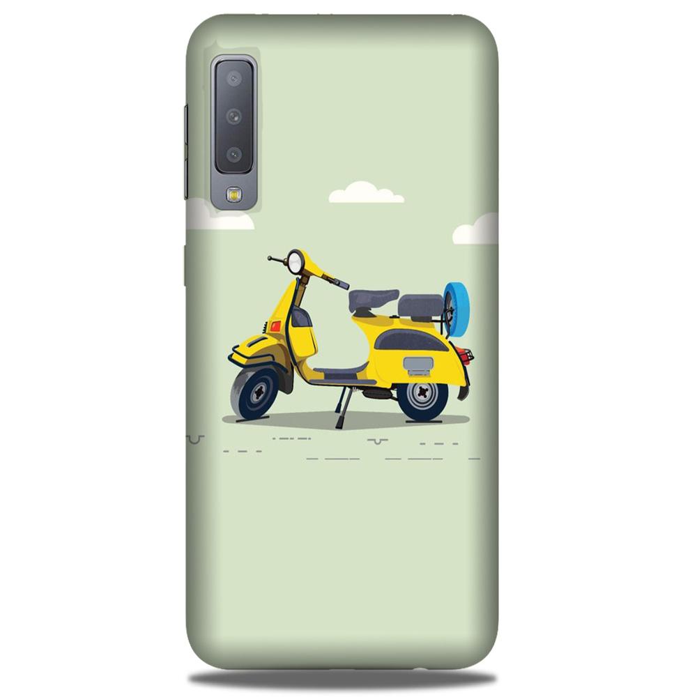 Vintage Scooter Case for Galaxy A50 (Design No. 260)