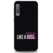 Like a Girl Boss Mobile Back Case for Galaxy A50 (Design - 265)