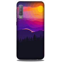 Sun Set Mobile Back Case for Galaxy A50 (Design - 279)