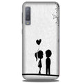 Cute Kid Couple Case for Samsung A50 (Design No. 283)