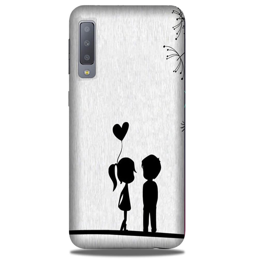 Cute Kid Couple Case for Galaxy A50 (Design No. 283)