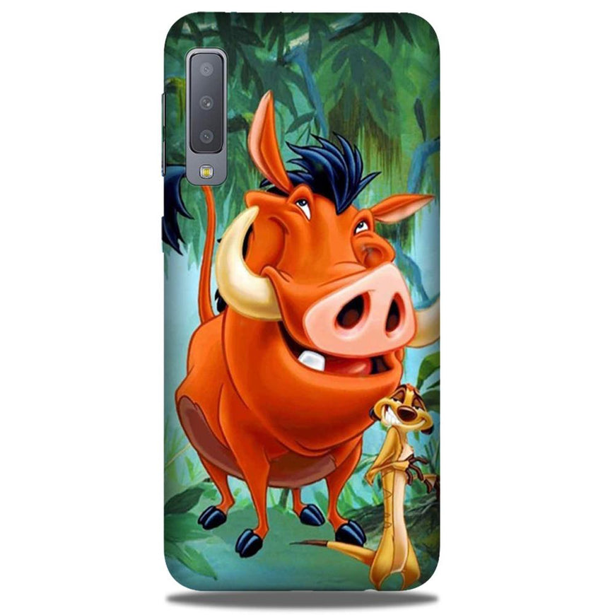 Timon and Pumbaa Mobile Back Case for Galaxy A50 (Design - 305)