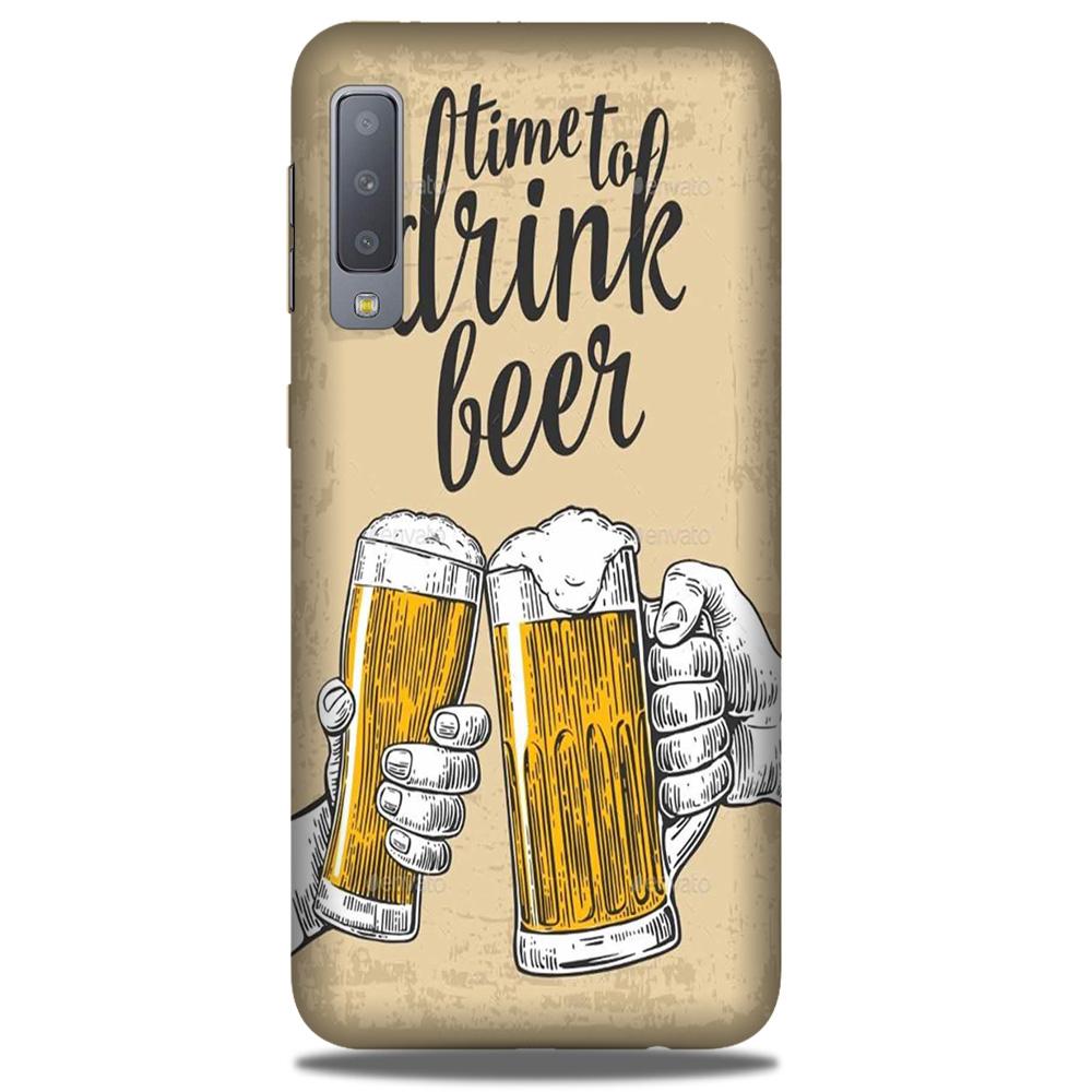 Drink Beer Mobile Back Case for Galaxy A50 (Design - 328)