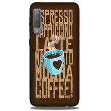 Love Coffee Mobile Back Case for Galaxy A50 (Design - 351)