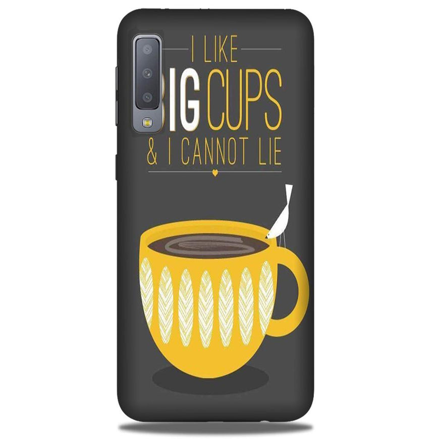 Big Cups Coffee Mobile Back Case for Galaxy A50 (Design - 352)