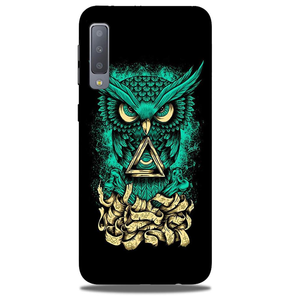 Owl Mobile Back Case for Galaxy A50 (Design - 358)