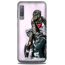 Biker Mobile Back Case for Galaxy A50 (Design - 383)