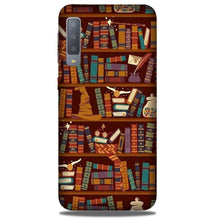 Book Shelf Mobile Back Case for Galaxy A50 (Design - 390)