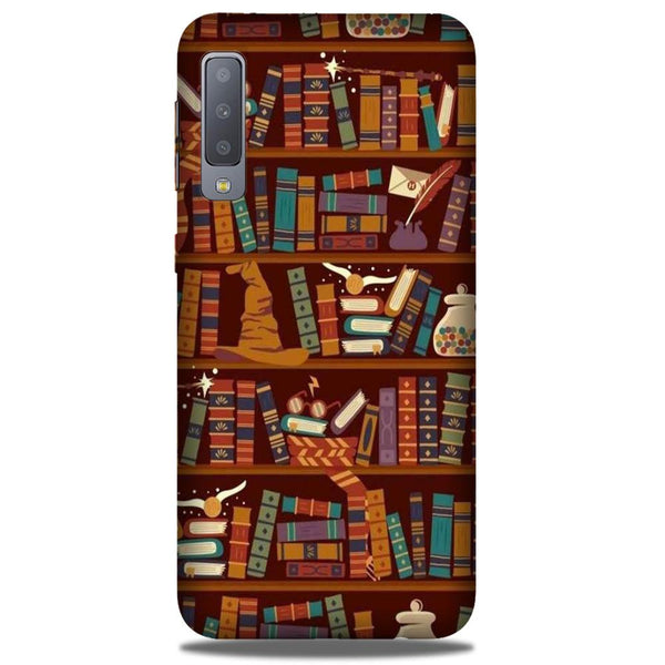 Book Shelf Mobile Back Case for Galaxy A50 (Design - 390)